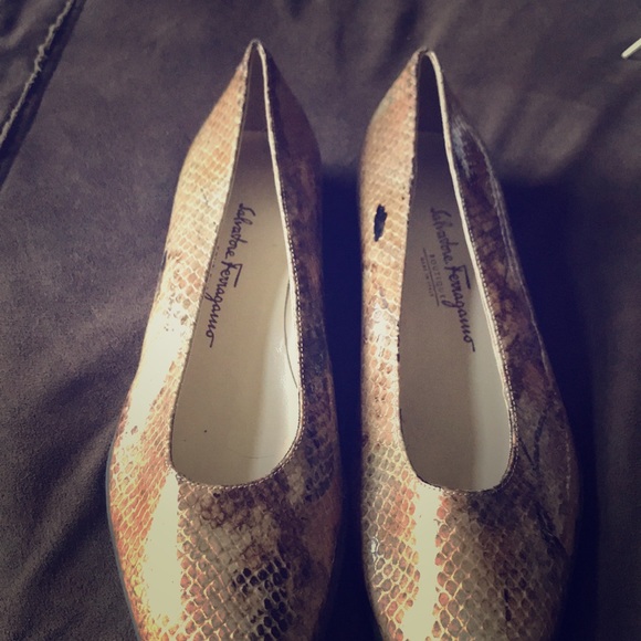 ferragamo snakeskin shoes
